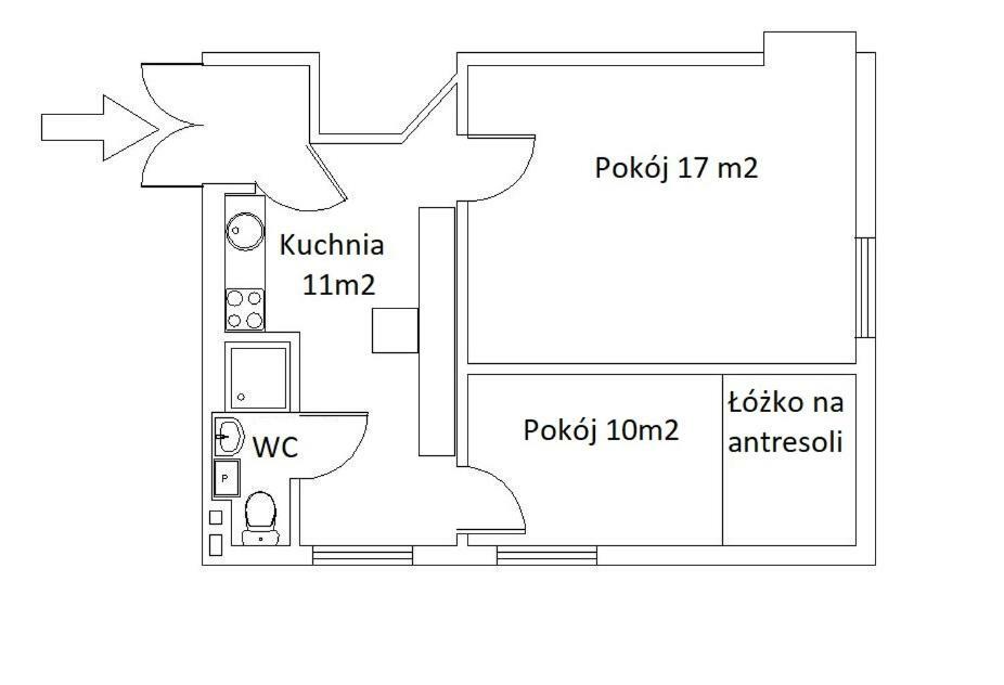 Apartament 2 Pokoje Lublin Centrum Ulica Narutowicza Buitenkant foto